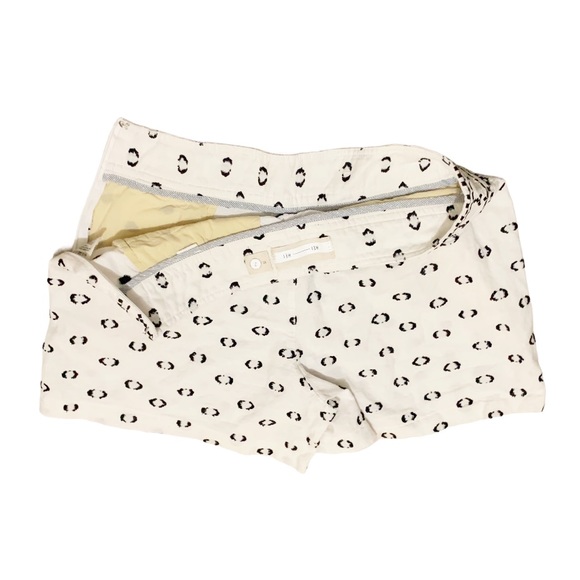 Anthropologie Hei Hei Clip Dot Printed Shorts Black White Festive - Picture 3 of 8